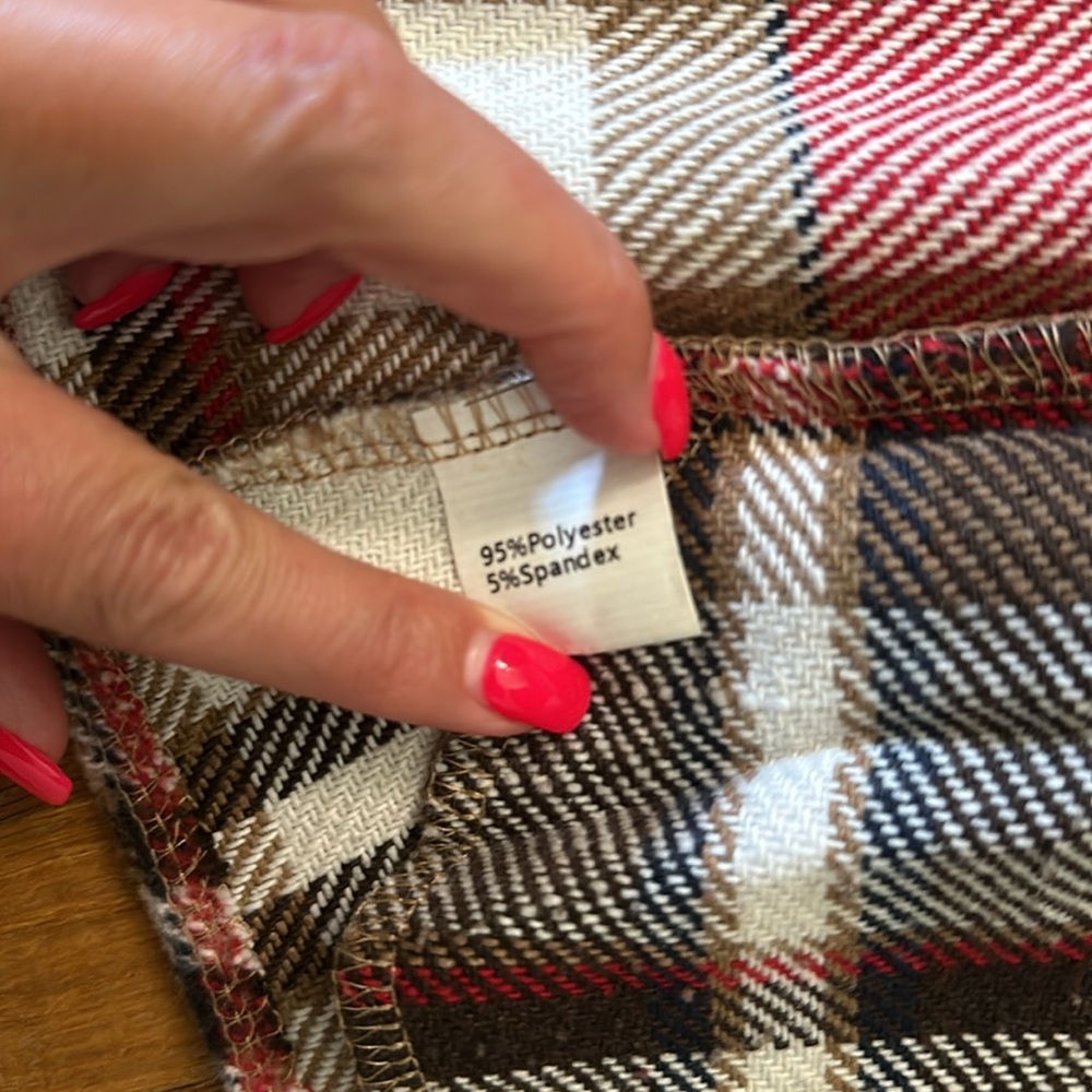 *last chance* Amazon Yeokou | Women’s red & white plaid shacket w/ buttons - Picture 12 of 16